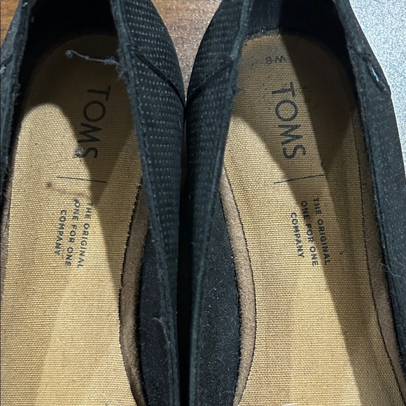 TOMS Women's Classic Jutti Neat Black Flats - Picture 3 of 9